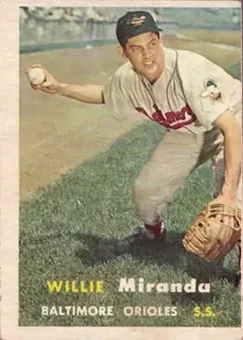 1957 Topps #151 - Willie Miranda - Baltimore Orioles