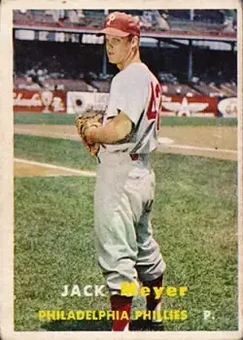 1957 Topps #162 - Jack Meyer - Philadelphia Phillies