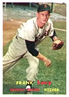 1957 Topps #168 - Frank Lary - Detroit Tigers
