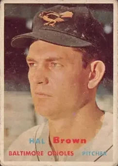 1957 Topps #194 - Hal Brown - Baltimore Orioles