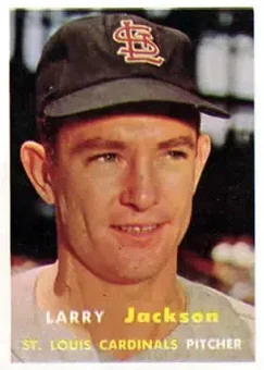 1957 Topps #196 - Larry Jackson - St. Louis Cardinals