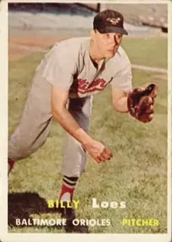 1957 Topps #244 - Billy Loes - Baltimore Orioles