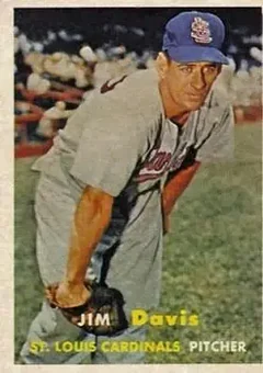 1957 Topps #273 - Jim Davis - St. Louis Cardinals