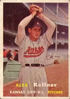 1957 Topps #280 - Alex Kellner - Kansas City Athletics
