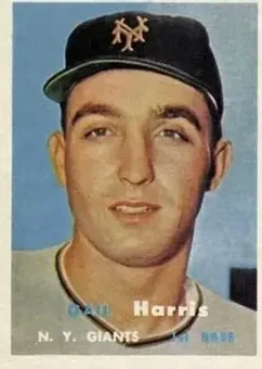 1957 Topps #281 - Gail Harris - New York Giants
