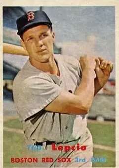 1957 Topps #288 - Ted Lepcio - Boston Red Sox