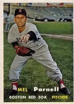 1957 Topps #313 - Mel Parnell - Boston Red Sox