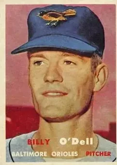 1957 Topps #316 - Billy O'Dell - Baltimore Orioles