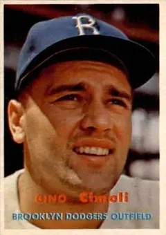 1957 Topps #319 - Gino Cimoli - Brooklyn Dodgers