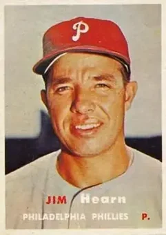 1957 Topps #348 - Jim Hearn - Philadelphia Phillies
