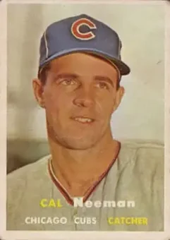 1957 Topps #353 - Cal Neeman - Chicago Cubs