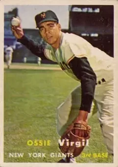 1957 Topps #365 - Ossie Virgil - New York Giants