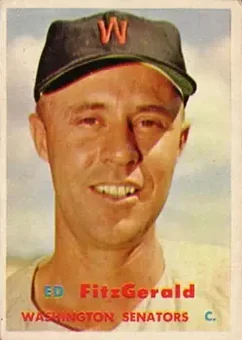 1957 Topps #367 - Eddy FitzGerald - Washington Senators