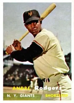1957 Topps #377 - Andre Rodgers - New York Giants