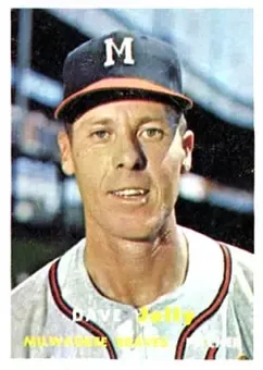 1957 Topps #389 - Dave Jolly - Milwaukee Braves