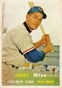 1957 Topps #396 - Casey Wise - Chicago Cubs