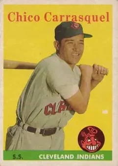1958 Topps #55 - Chico Carrasquel - Cleveland Indians