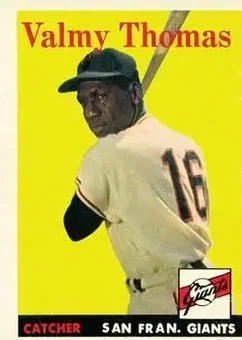 1958 Topps #86 - Valmy Thomas - San Francisco Giants