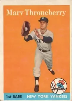1958 Topps #175 - Marv Throneberry - New York Yankees