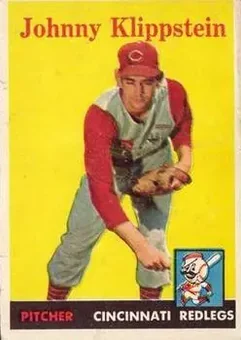 1958 Topps #242 - Johnny Klippstein - Cincinnati Redlegs