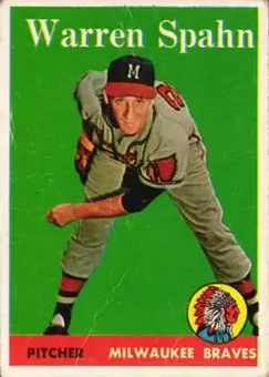 1958 Topps #270 - Warren Spahn - Milwaukee Braves