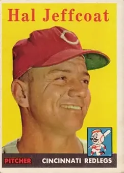 1958 Topps #294 - Hal Jeffcoat - Cincinnati Redlegs