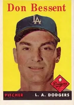 1958 Topps #401 - Don Bessent - Los Angeles Dodgers