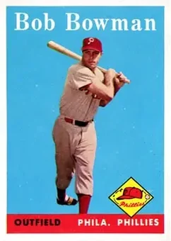 1958 Topps #415 - Bob Bowman - Philadelphia Phillies