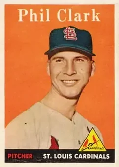 1958 Topps #423 - Phil Clark - St. Louis Cardinals
