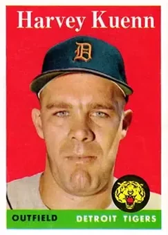 1958 Topps #434 - Harvey Kuenn - Detroit Tigers