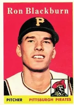 1958 Topps #459 - Ron Blackburn - Pittsburgh Pirates