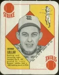 1951 Topps Blue Backs #24 - Sherman Lollar - St. Louis Browns