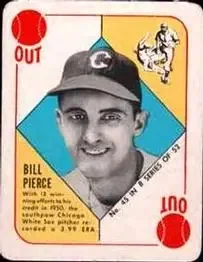 1951 Topps Blue Backs #45 - Bill Pierce - Chicago White Sox