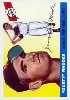 1955 Topps #1 - Dusty Rhodes - New York Giants