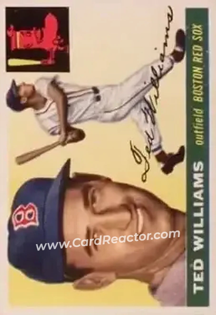1955 Topps #2 - Ted Williams - Boston Red Sox - Front