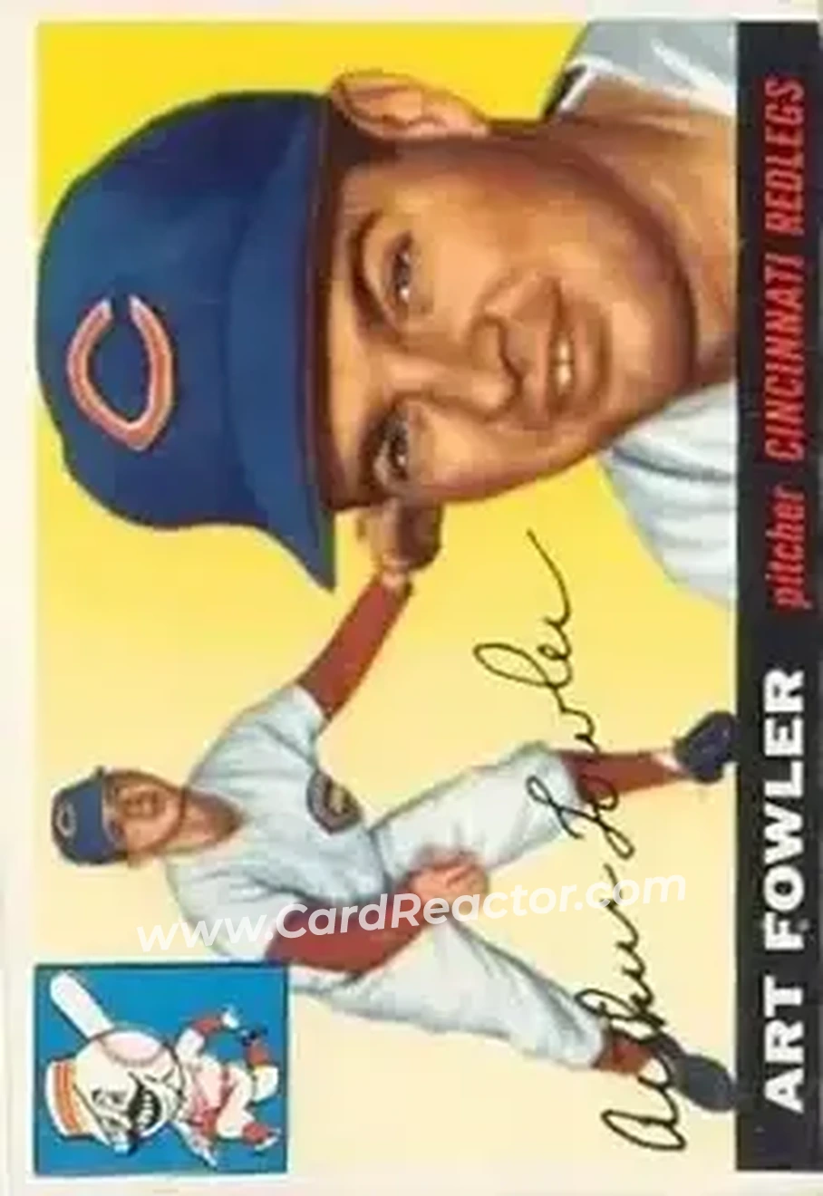 1955 Topps #3 - Art Fowler - Cincinnati Redlegs - Front
