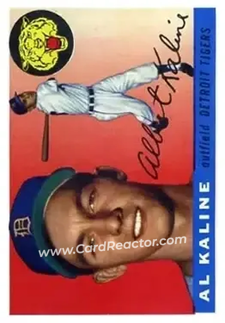 1955 Topps #4 - Al Kaline - Detroit Tigers - Front 1955 Topps #4 - Al Kaline - Detroit Tigers - Front