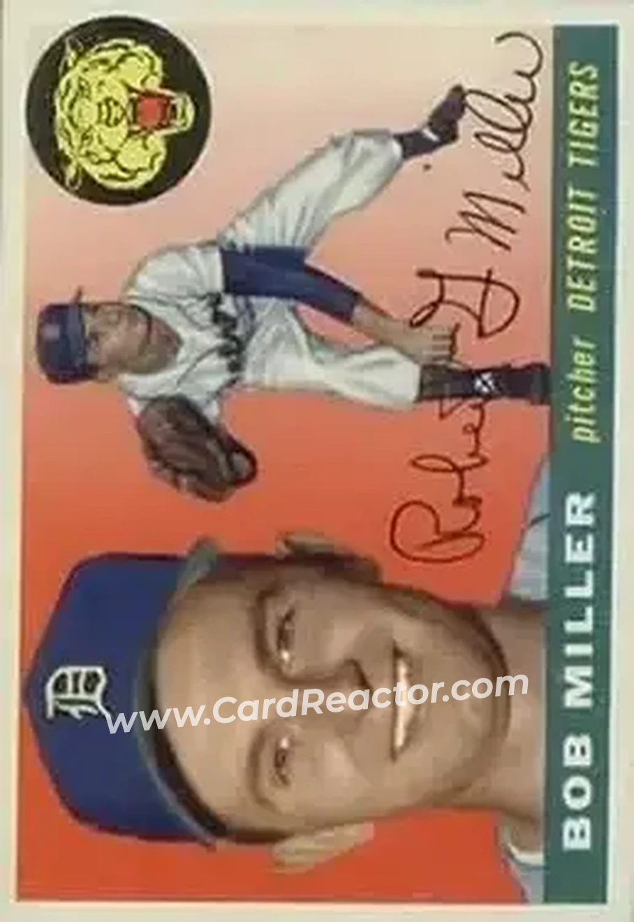 1955 Topps #9 - Bob Miller - Detroit Tigers - Front 1955 Topps #9 - Bob Miller - Detroit Tigers - Front