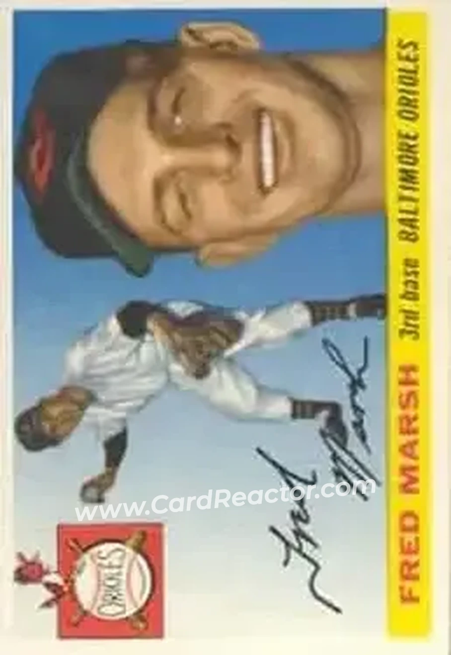 1955 Topps #13 - Fred Marsh - Baltimore Orioles - Front