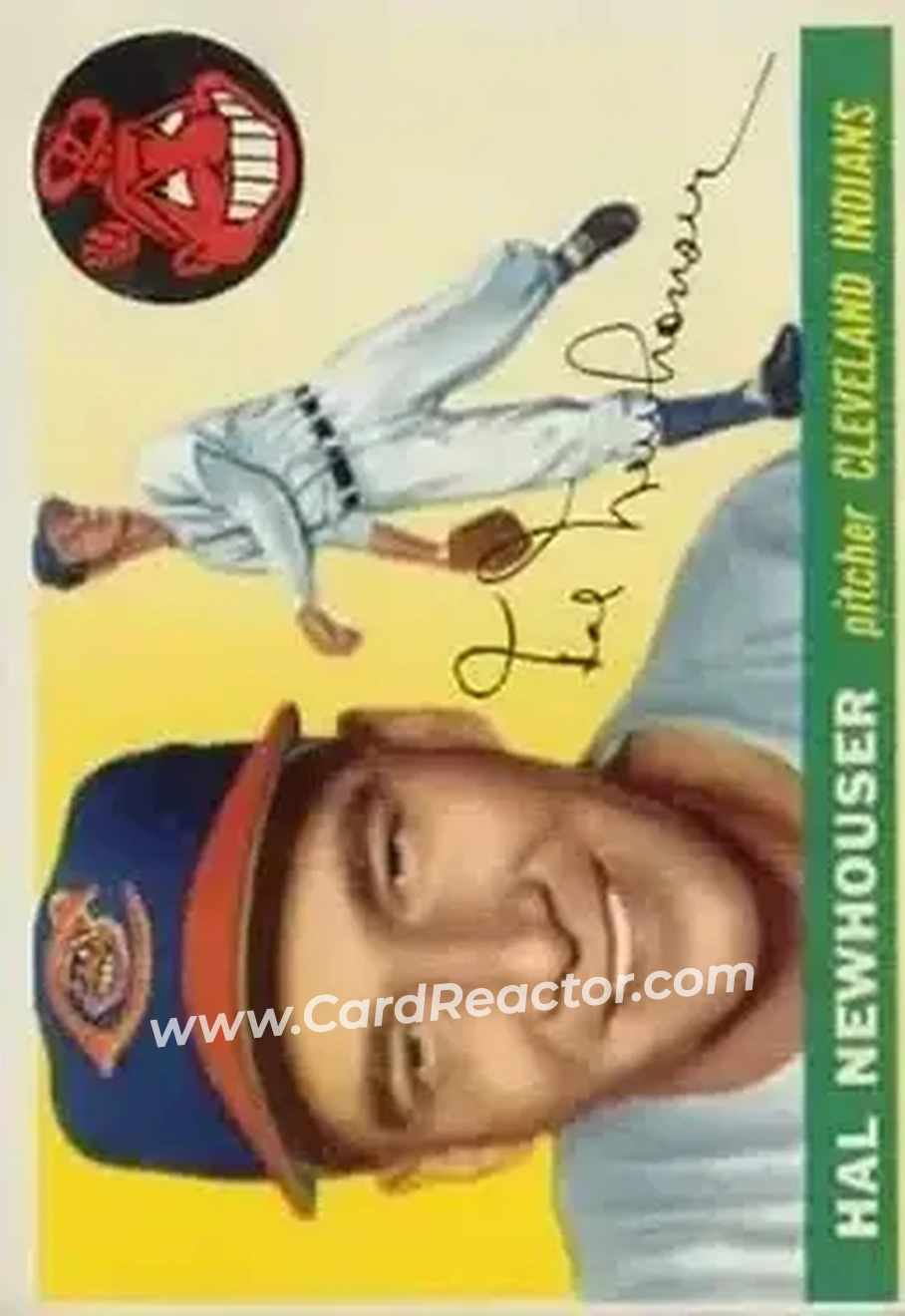 1955 Topps #24 - Hal Newhouser - Cleveland Indians - Front