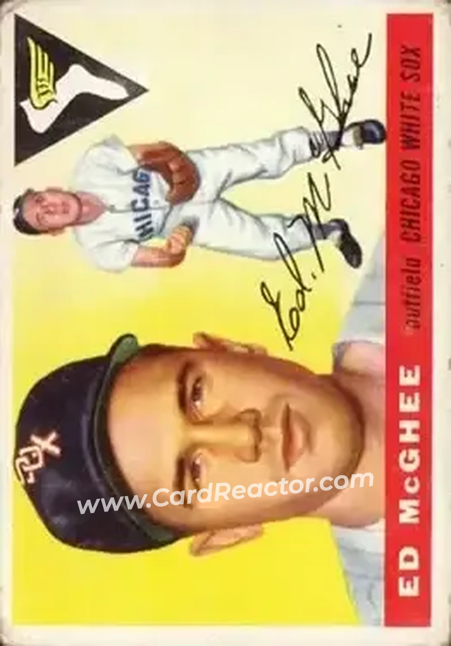 1955 Topps #32 - Ed McGhee - Chicago White Sox - Front