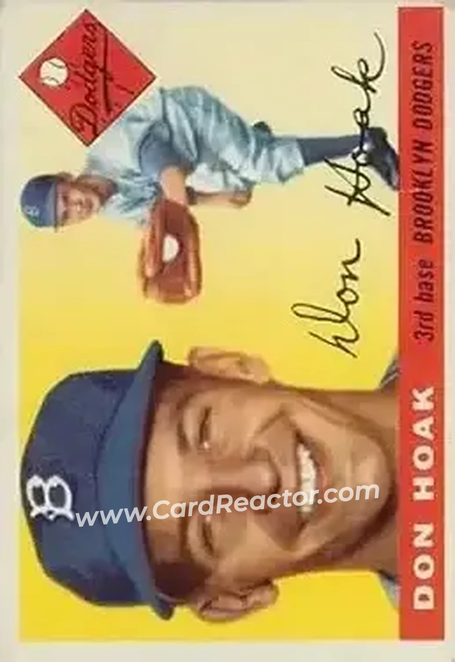 1955 Topps #40 - Don Hoak - Brooklyn Dodgers - Front 1955 Topps #40 - Don Hoak - Brooklyn Dodgers - Front