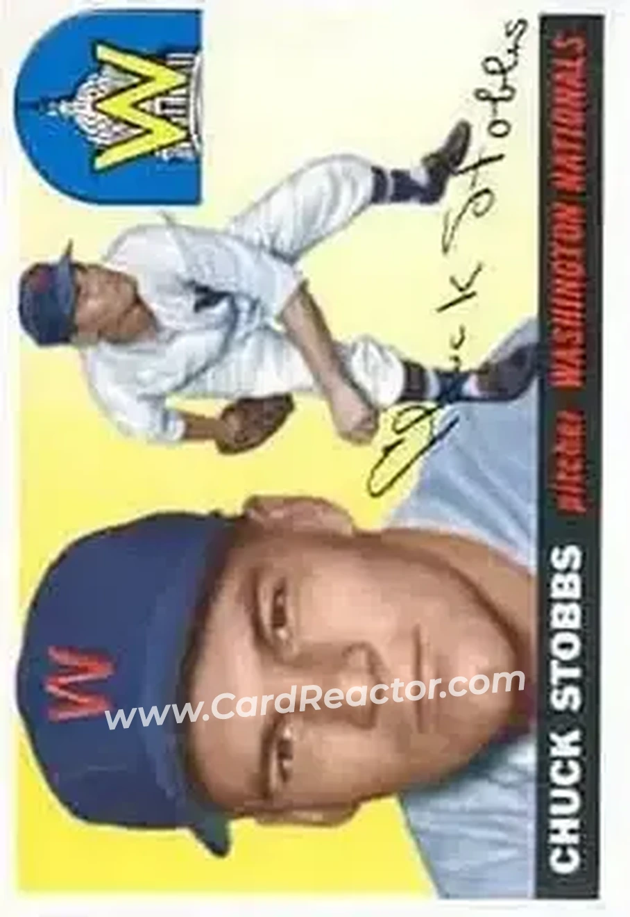 1955 Topps #41 - Chuck Stobbs - Washington Senators - Front