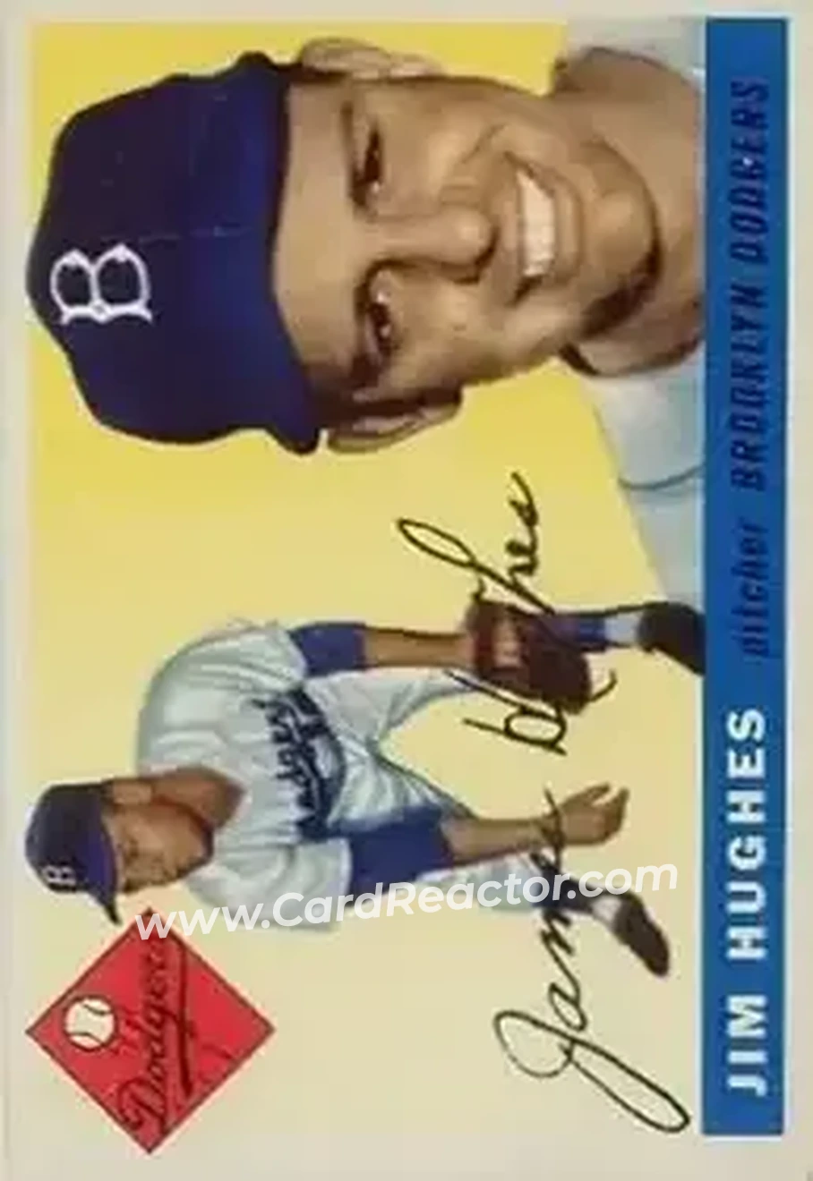 1955 Topps #51 - Jim Hughes - Brooklyn Dodgers - Front