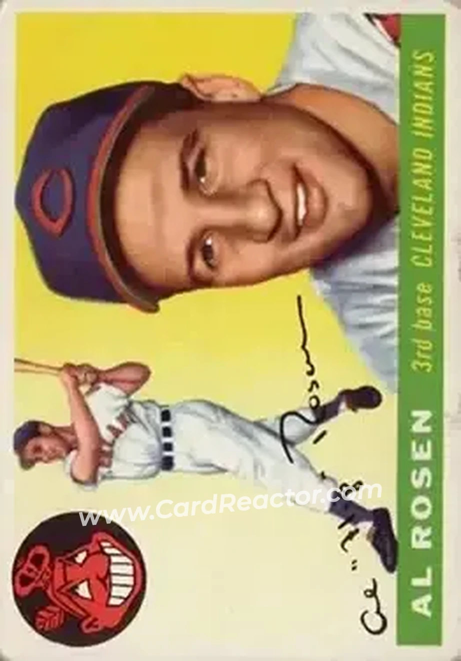 1955 Topps #70 - Al "Flip" Rosen - Cleveland Indians - Front 1955 Topps #70 - Al "Flip" Rosen - Cleveland Indians - Front