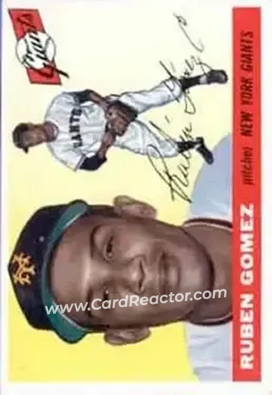 1955 Topps #71 - Ruben Gomez - New York Giants - Front 1955 Topps #71 - Ruben Gomez - New York Giants - Front