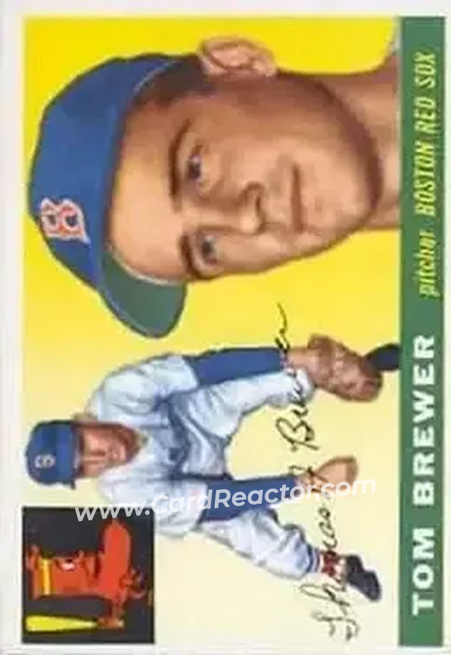 1955 Topps #83 - Tom Brewer - Boston Red Sox - Front