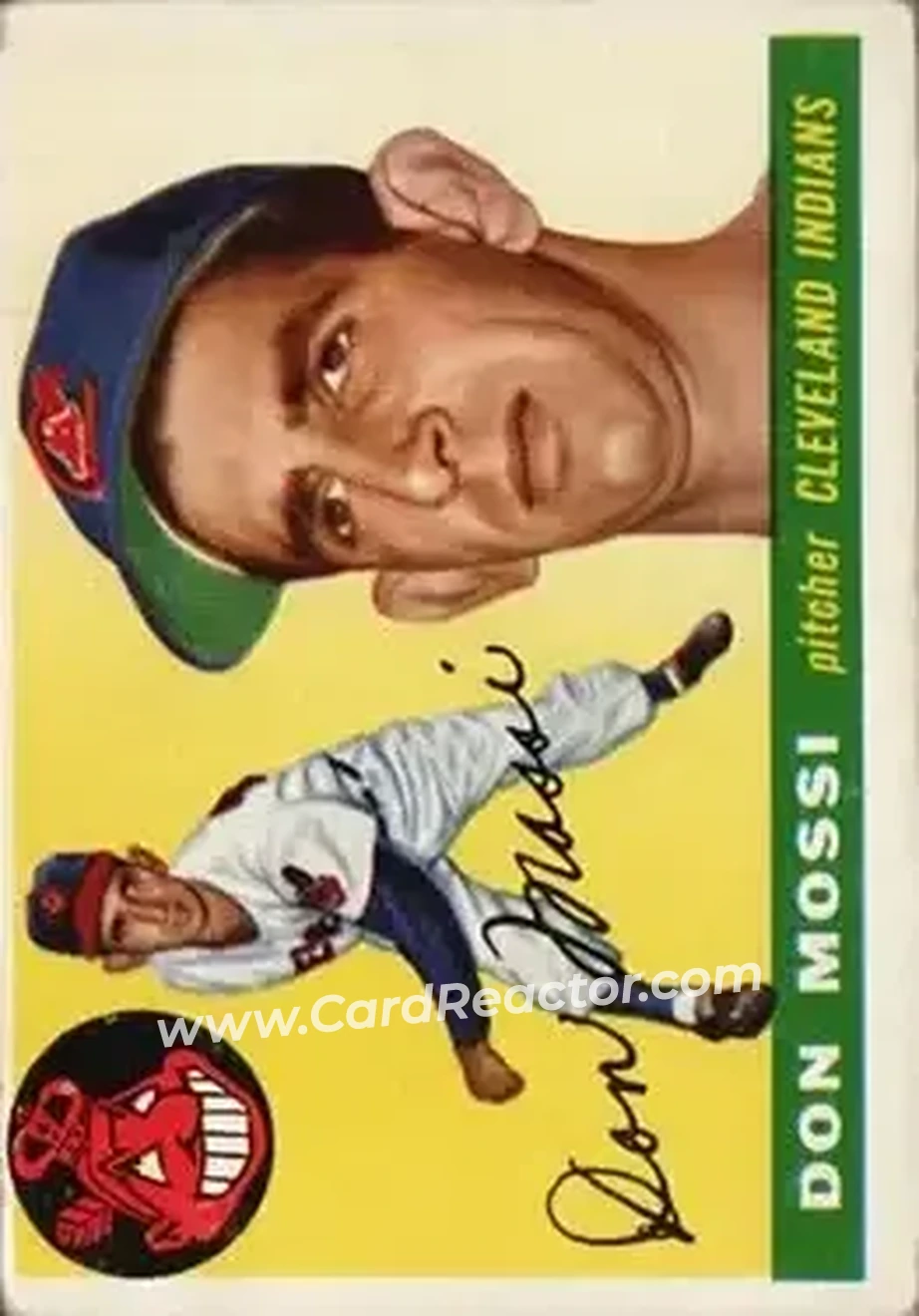 1955 Topps #85 - Don Mossi - Cleveland Indians - Front 1955 Topps #85 - Don Mossi - Cleveland Indians - Front