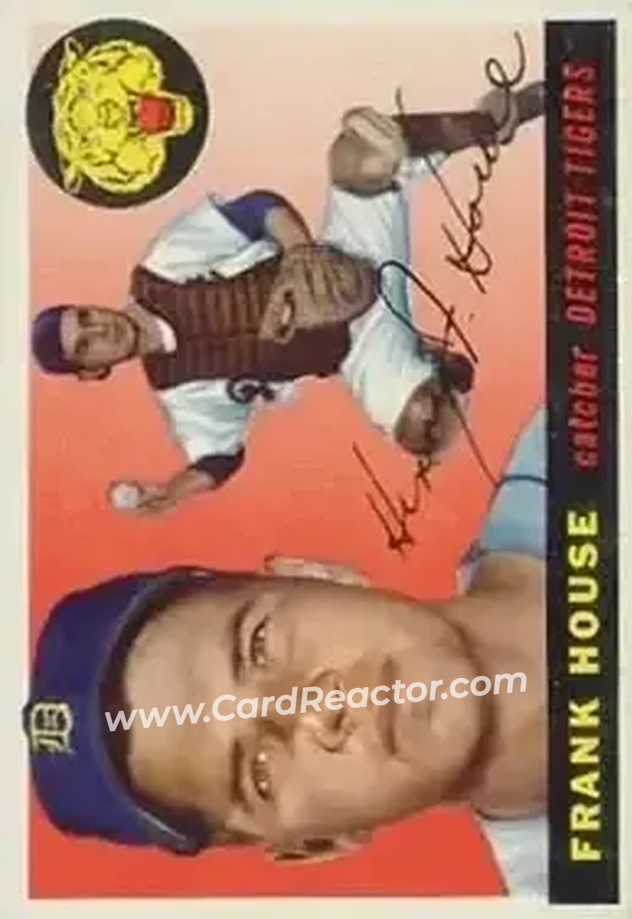1955 Topps #87 - Frank House - Detroit Tigers - Front 1955 Topps #87 - Frank House - Detroit Tigers - Front