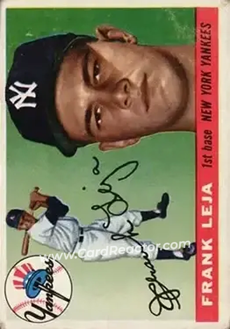 1955 Topps #99 - Frank Leja - New York Yankees - Front